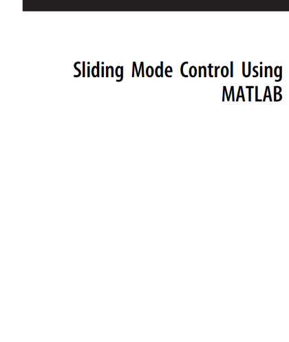 sliding mode via Matlab
